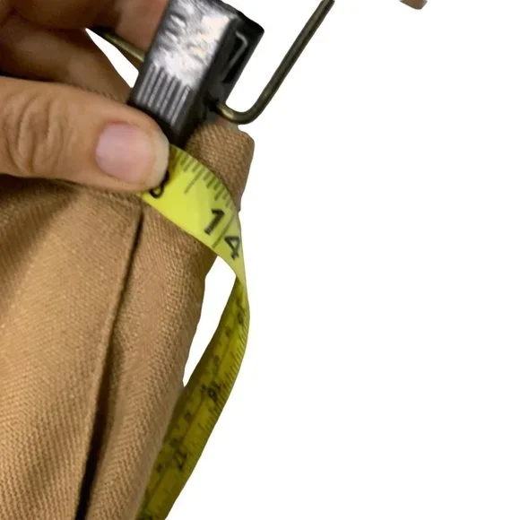 Vintage 70s Evan Picone Tan Button Up Straight Midi Skirt Medium - Picture 7 of 8